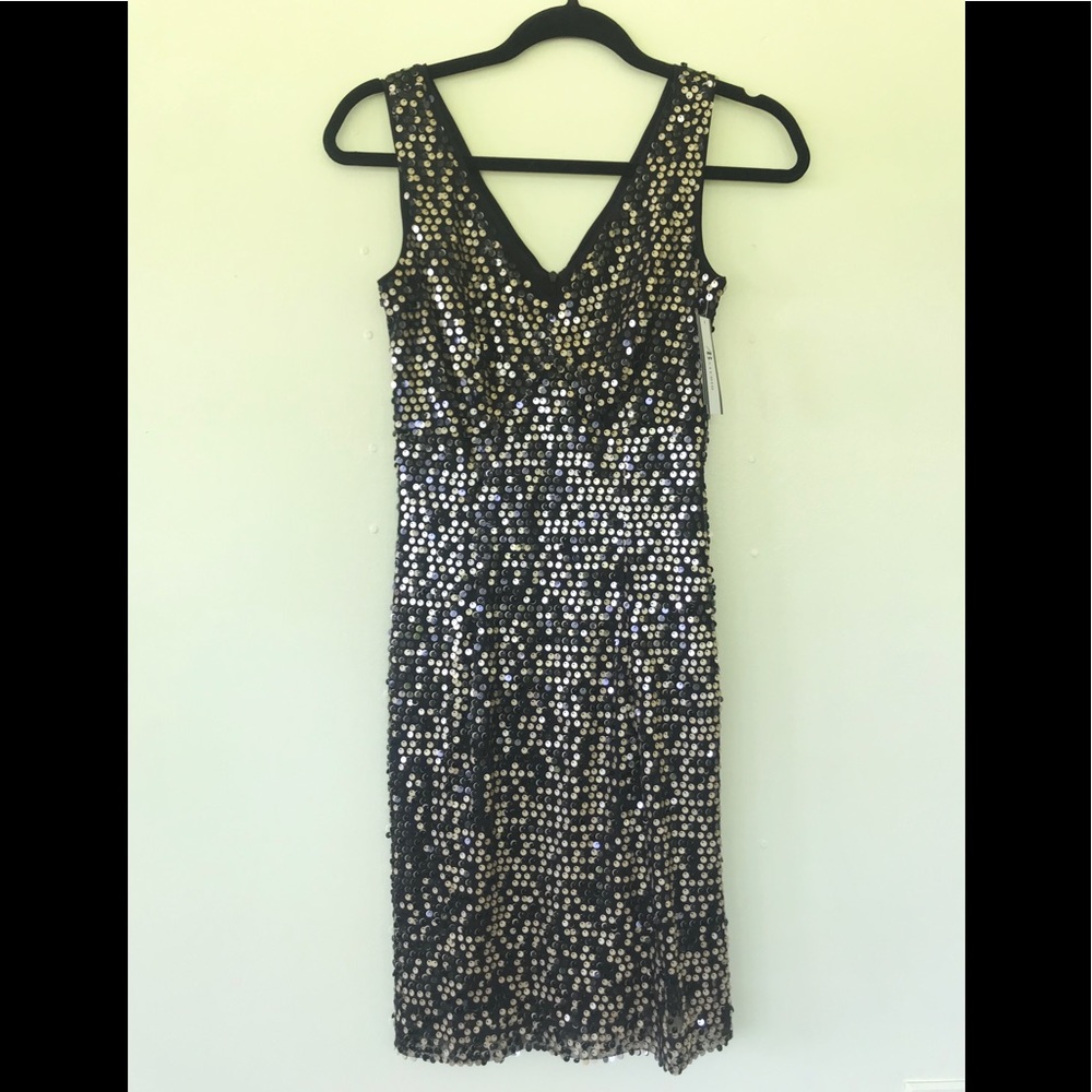 Sequined cocktail dress